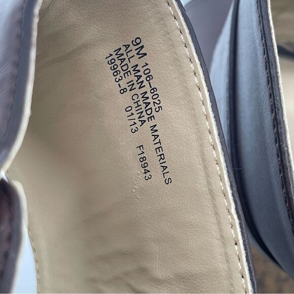 Liz Claiborne Women’s Brown Faux Leather Slip-On Platform Wedge Sandals Size 9 - Picture 15 of 16